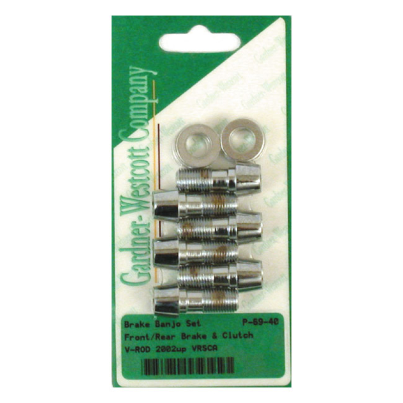 BANJO BOLT SET (POL. CHROME) POLISHED CHROME 02-05 V-ROD (NU) 514296