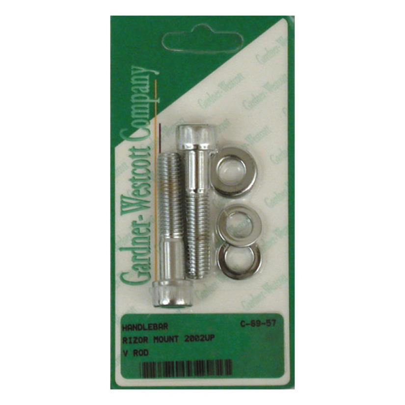 H/B RISER MOUNT, SET CHROME ALLEN 02-17 V-ROD (NU) 514357