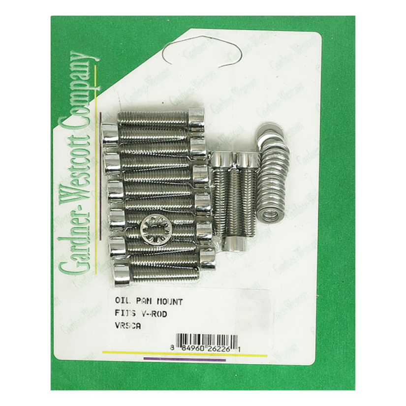 OIL PAN MOUNT SET POLISHED STAINLESS ALLEN 02-17 V-ROD 514389
