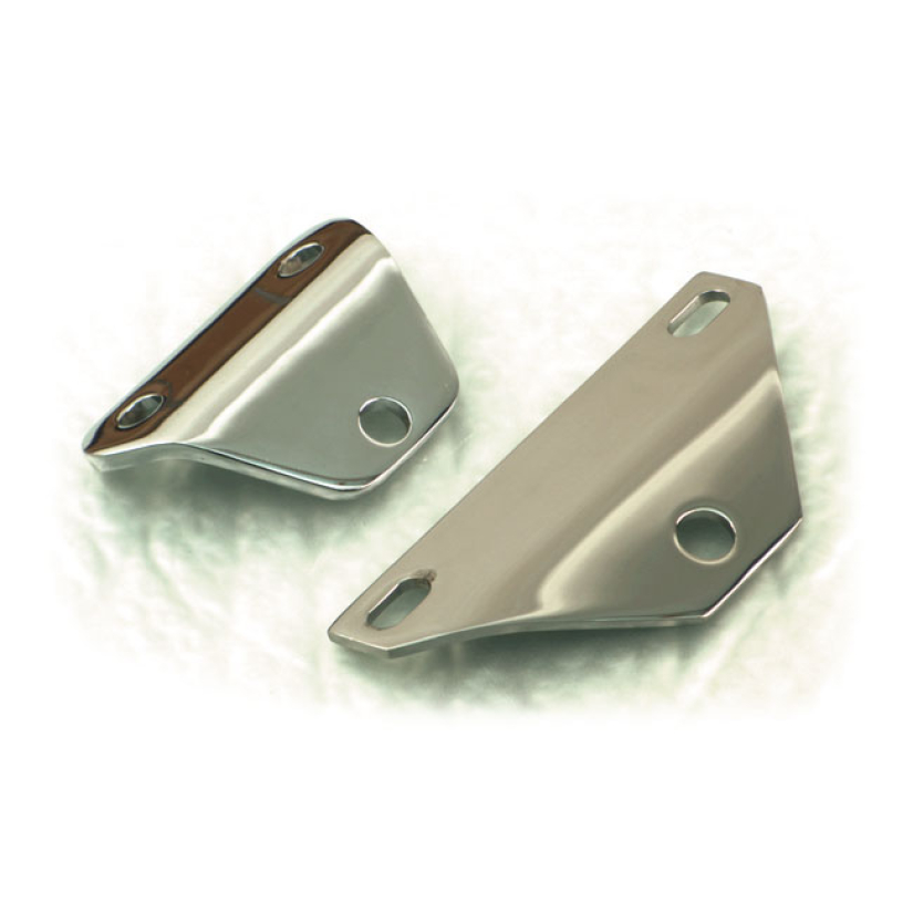 CUSTOM HEADLAMP MOUNT BRACKET. CHROME CHROME PLATED STEEL.  WITH APPRO 514675