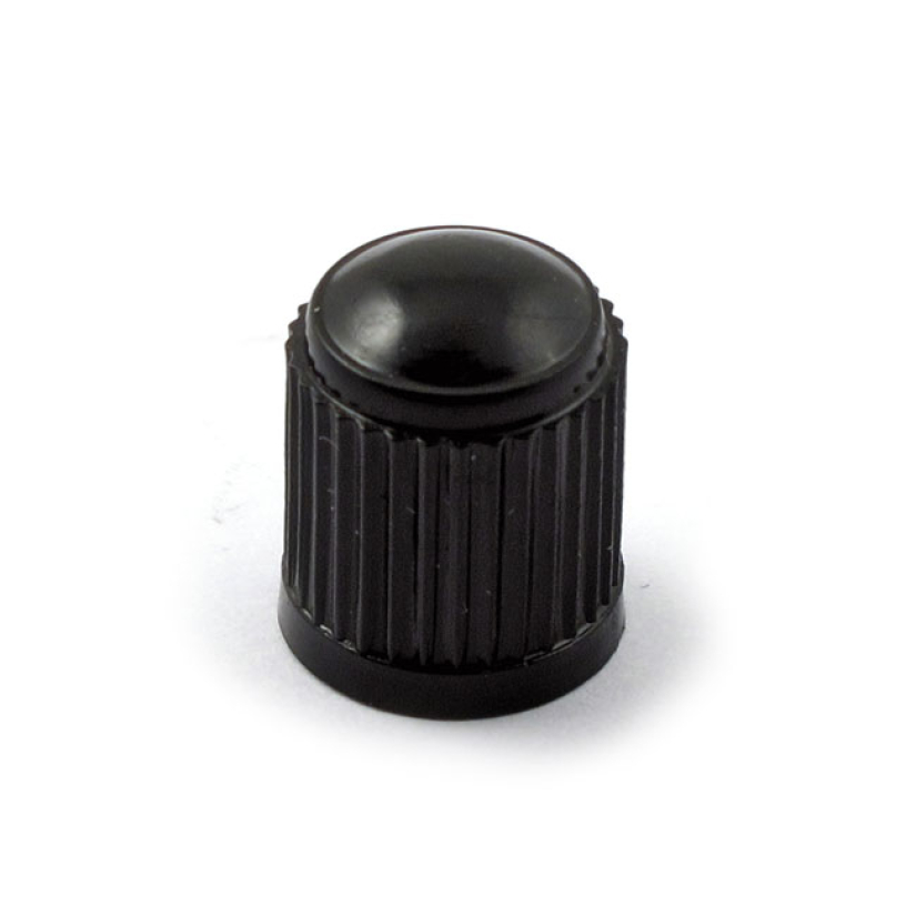 VALVE STEM CAP 28 SEALING; BLACK PLASTIC 514934