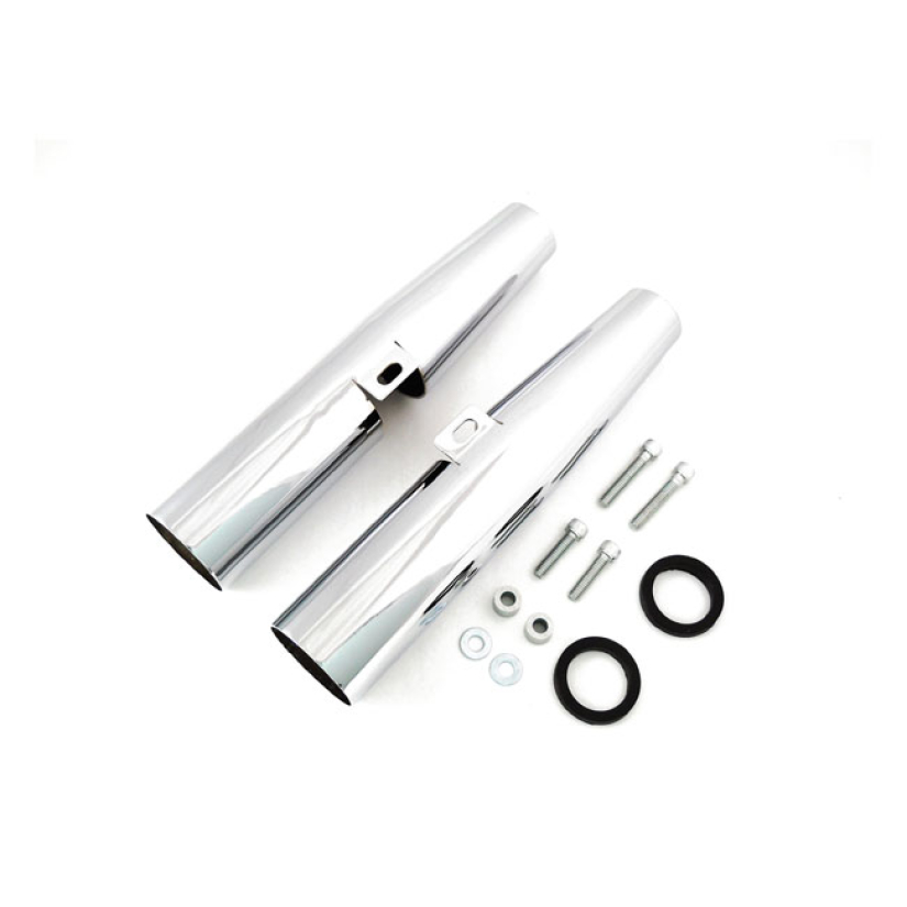 MCS, FORK SHROUDS FOR 39MM FORKS. CHROME 515521