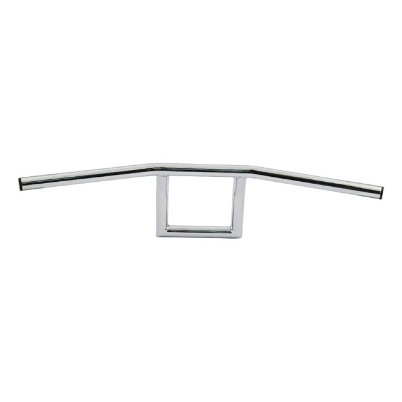 1" ''SQUARE'' HANDLEBAR CHROME; STEEL; NOT DIMPLED; WITH 3 SLOTTED HOL 515572