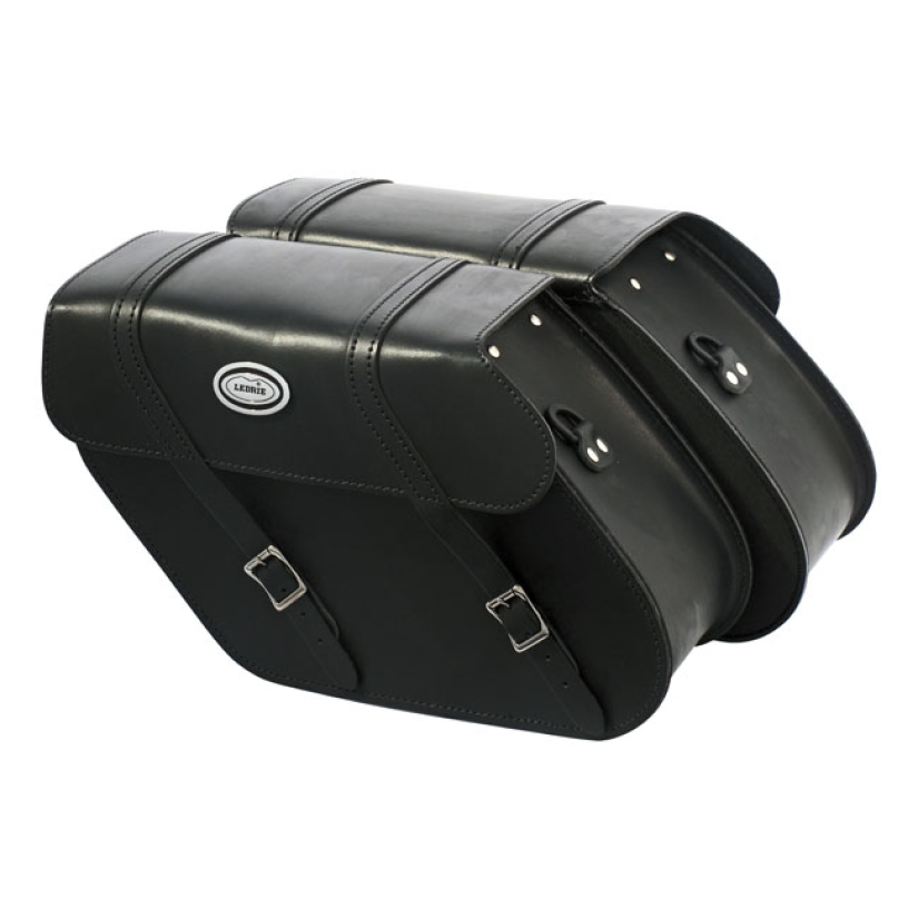 LEDRIE, REINFORCED RIGID LEATHER SADDLEBAG SET. 17 LITER 17 LITER PER 515851