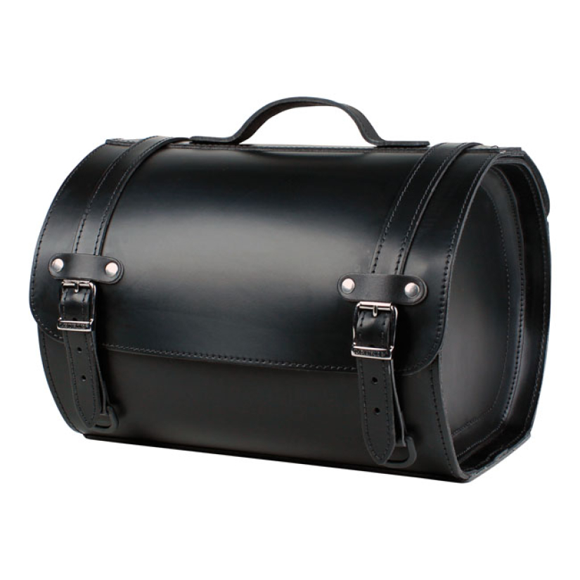 LEDRIE, MOTORCYCLE SUITCASE. BLACK LEATHER, 26 LITER 26 LITER; DIMENSI 515857
