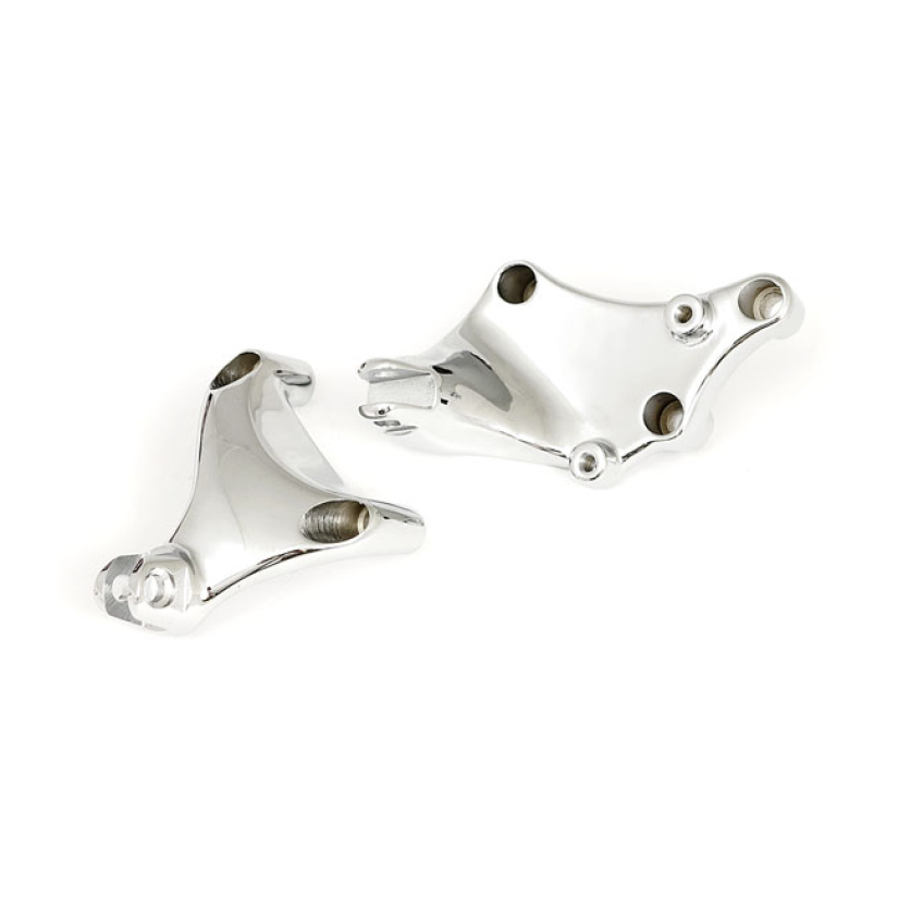 PASSENGER FOOTPEG MOUNT BRACKET SET. CHROME OEM STYLE REPLACEMENT LEFT 515893