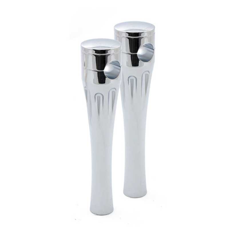 TALON ALUMINUM RISER KIT, 8" RISE. CHROME CHROME PLATED ALUMINUM. CNC 515906