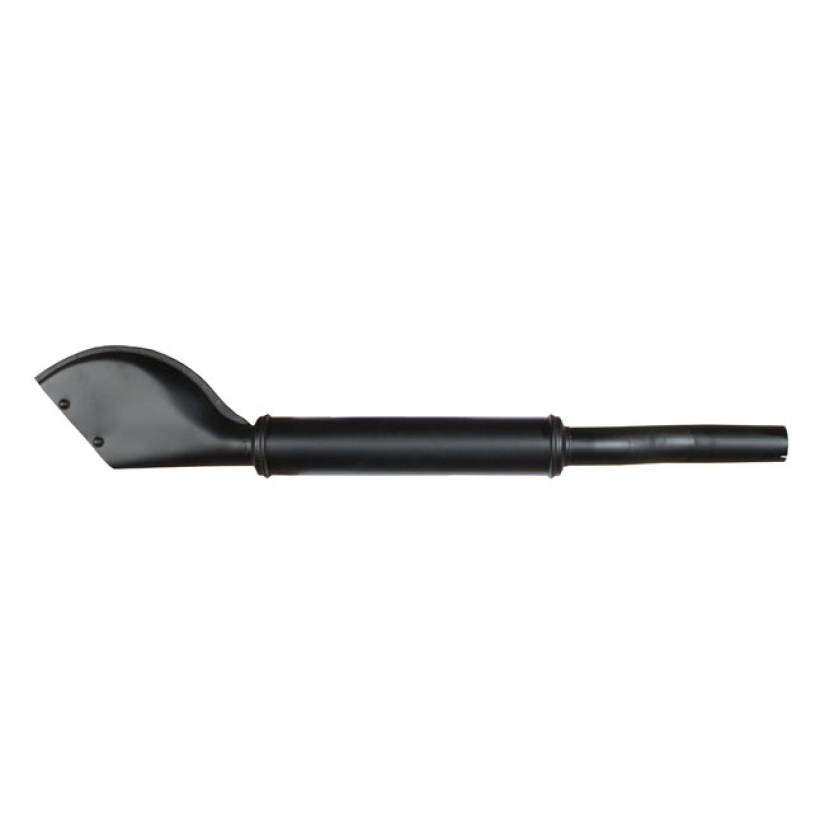 WL FISHTAIL MUFFLER, BLACK BLACK PAINTED. REPLICA PART. REPL. 1035; 65 516179