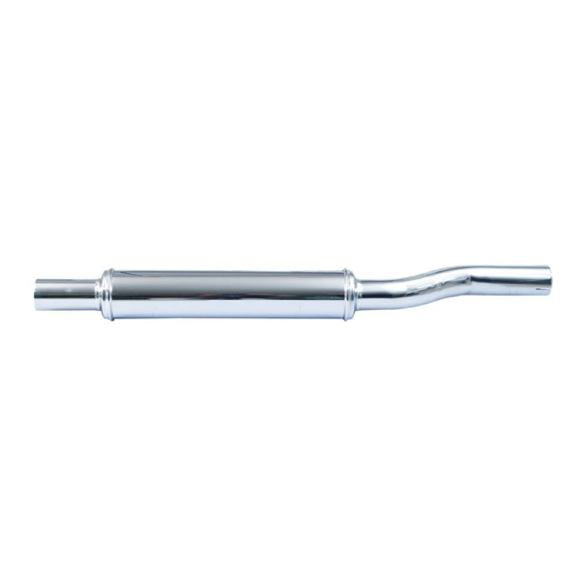 WL FLATHEAD MUFFLER, NO BAFFLE. CHROME CHROME. REPLICA PART. REPL. 103 516182