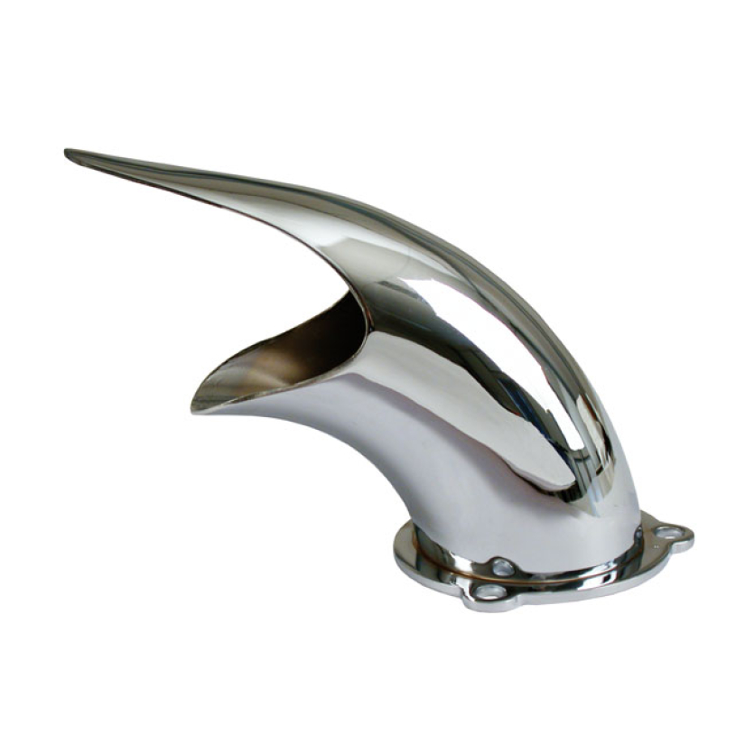 AIR SCOOP / VELOCITY STACK CHROME PLATED STEEL AIR INTAKE.  NOTE: NOT 516333