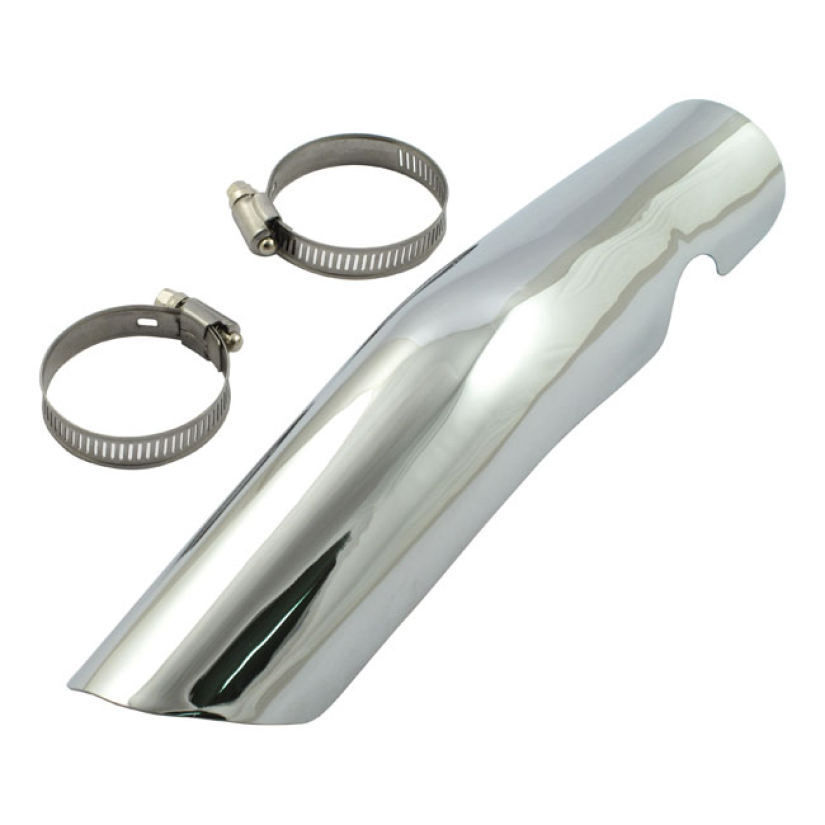 FL 2-1 EXHAUST REAR HEADER HEATSHIELD CHROME REPLICA STYLE REPLACEMENT 516455