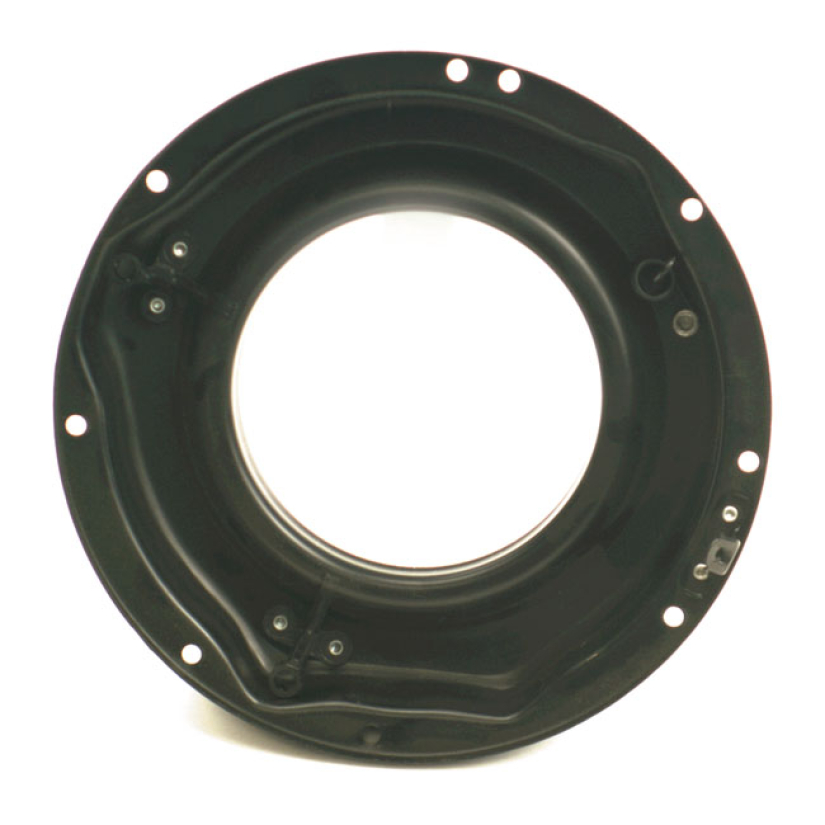 INNER BUCKET, FL HEADLAMP MOUNTING BLACK STEEL.  REPLACEMENT PART FOR 516465