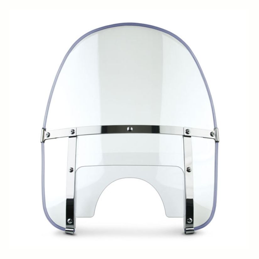 NC BEADED HEAVY DUTYT WINDSHIELD - CLEAR WITH CLEAR TOP WINDOW AND CLE 516523