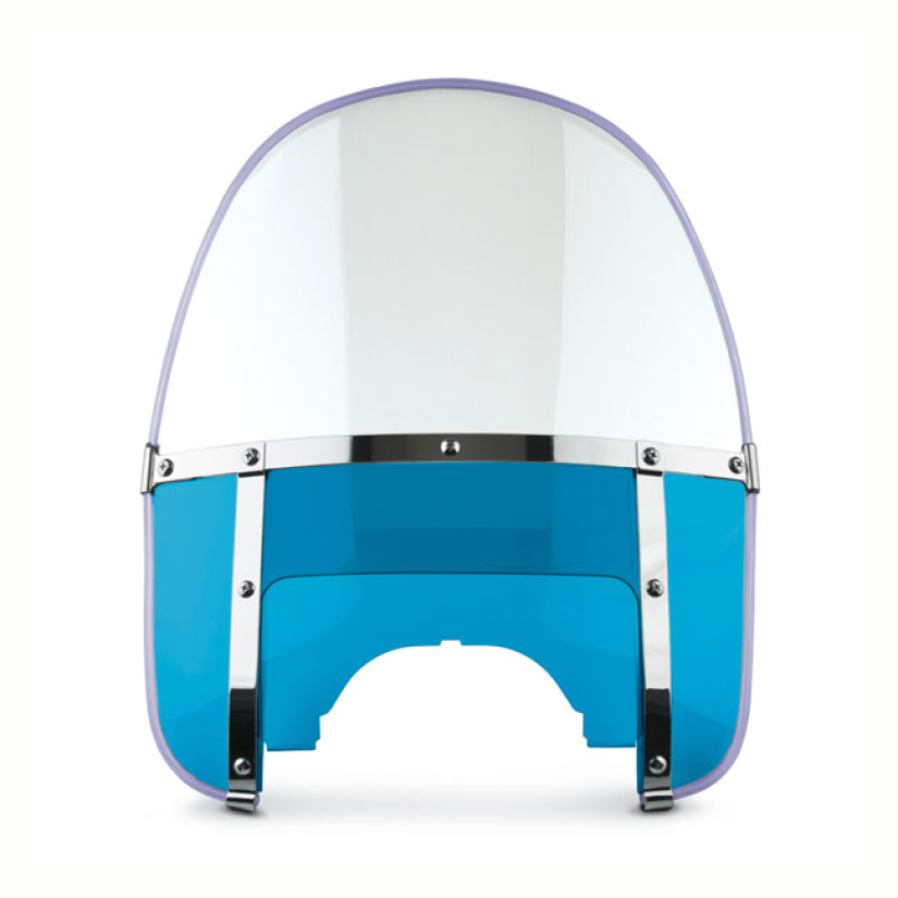 NC BEADED HEAVY DUTYT WINDSHIELD - BLUE WITH CLEAR TOP WINDOW AND BLUE 516533