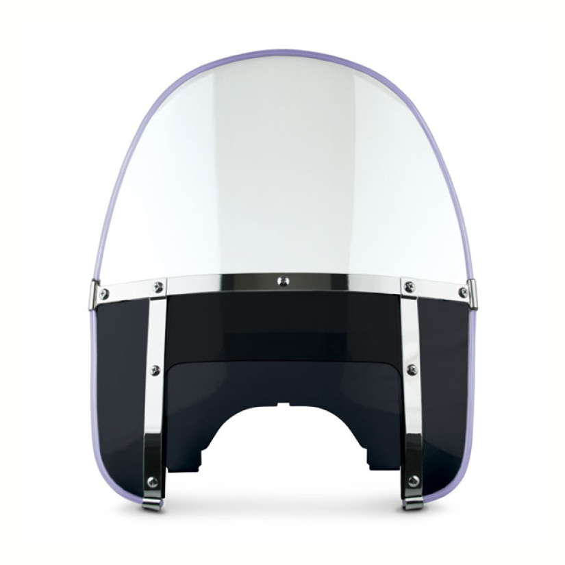 NC BEADED HEAVY DUTYT WINDSHIELD - BLACK WITH CLEAR TOP WINDOW AND BLA 516534