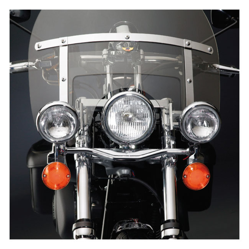 NATIONAL CYCLE, SPOTLAMP MOUNTING BAR KIT. CHROME COMPLETE KIT INCLUDI 516544