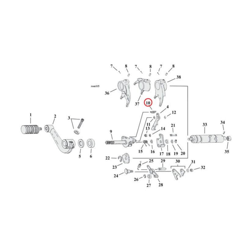 SPRING, SHIFTER PAWL 517926
