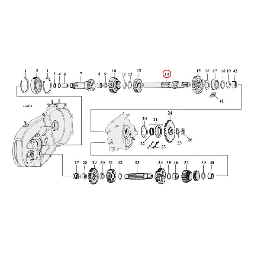 MAINSHAFT, TRANSM. 518155