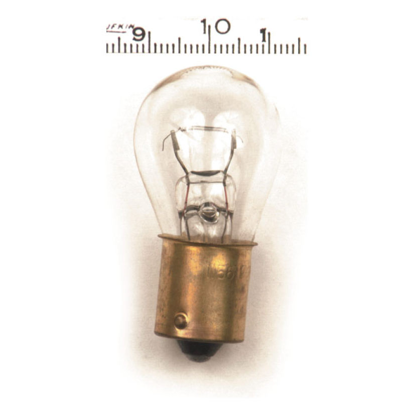 LIGHT BULB 12-VOLT 23W. SINGLE FILAMENT. CLEAR - CLEAR GLASS - #1156 - 518650