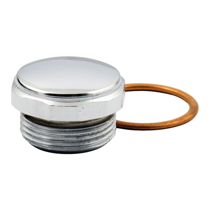 PAUGHCO, TRANSMISSION FILL PLUG. CAP STYLE CHROME. NO DIPSTICK. CUSTOM 518864