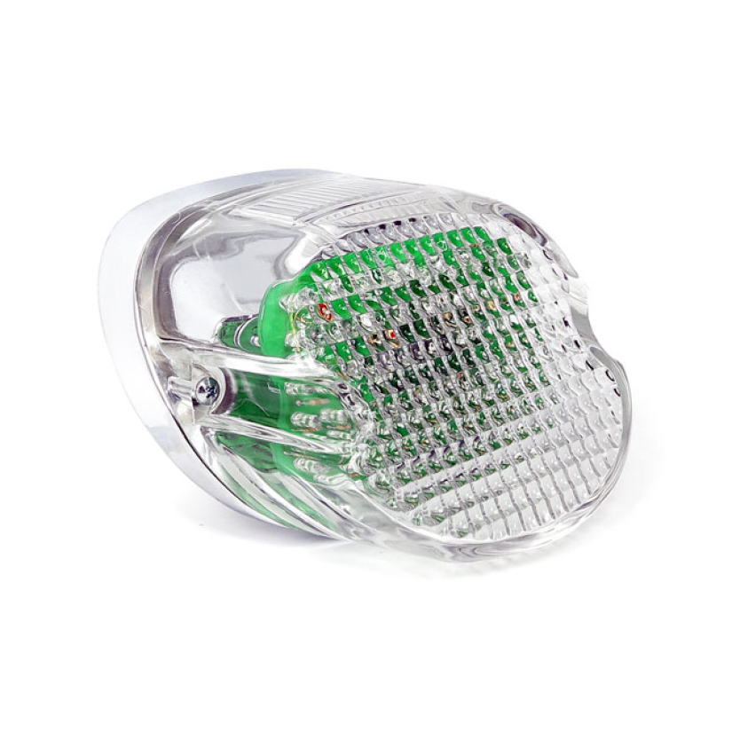 LAYDOWN LED TAILLIGHT. CLEAR LENS DIRECT REPLACEMENT FOR THE STOCK TAI 519564
