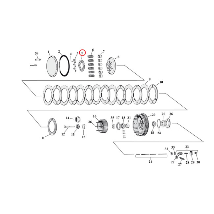 PRESSURE PLATE, CLUTCH 519831
