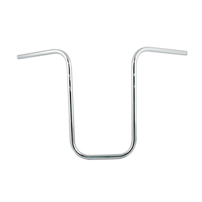 PAUGHCO, 'STRAIGHT APE' HANDLEBAR 20" RISE CHROME; STEEL; PARALLEL RIS 520343