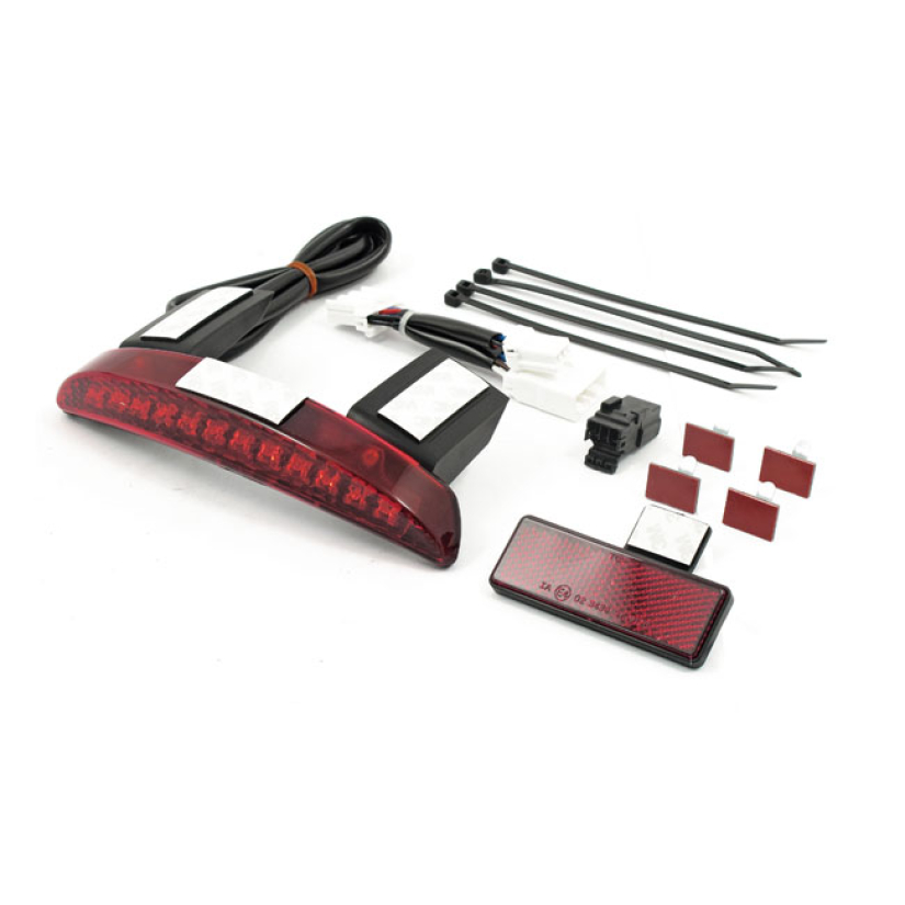 CHOPPED FENDER EDGE LED TAILLIGHT. RED LENS FITS WITH ''CHOPPED STYLE' 520382