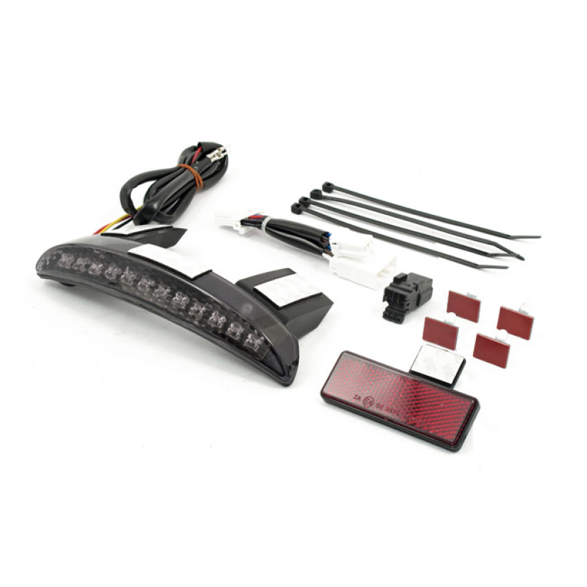 CHOPPED FENDER EDGE LED TAILLIGHT. SMOKE LENS FITS WITH ''CHOPPED STYL 520383