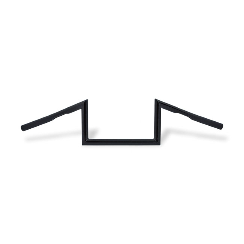 PAUGHCO, 1" W-BAR. 6" RISE, BLACK 520422