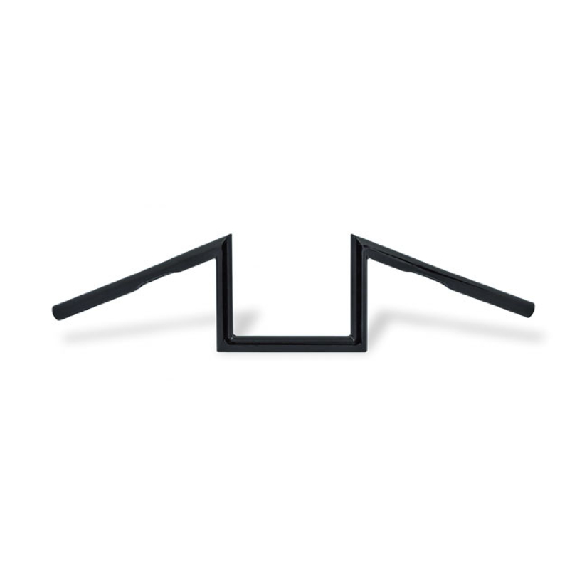 PAUGHCO, 1" W-BAR. 6" RISE, BLACK 520423