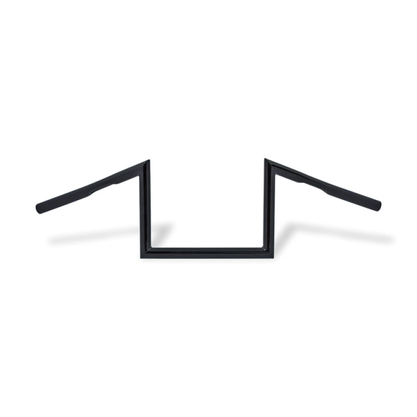 PAUGHCO, 1" W-BAR. 8" RISE, BLACK 520424