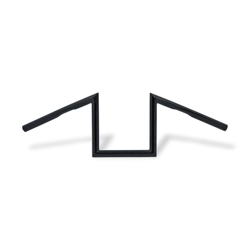 PAUGHCO, 1" W-BAR. 8" RISE, BLACK 520463