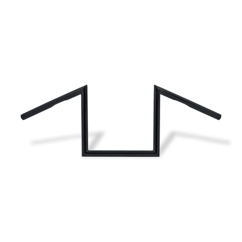 PAUGHCO, 1" W-BAR. 10" RISE, BLACK 520466