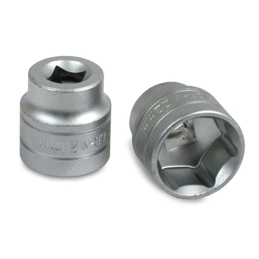 TENGTOOLS, SOCKET 21MM 6-POINT SOCKET WITH 3/8" DRIVE. CHROME VANADIUM 521029