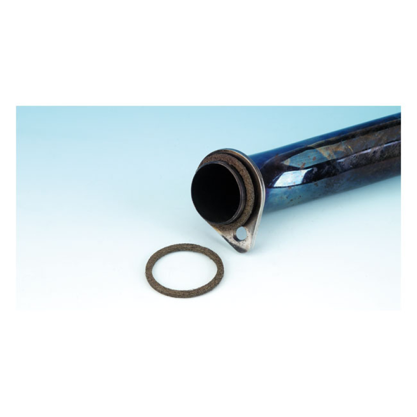 JAMES, ''KNITTED WIRE'' EXHAUST GASKET SET (2) CUSTOM ROUND DESIGN. ST 526315