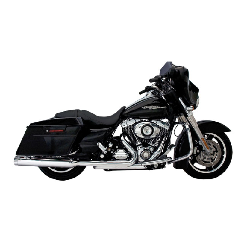 KERKER, STOUT 4" SLIP-ON MUFFLER SET. CHROME 526639
