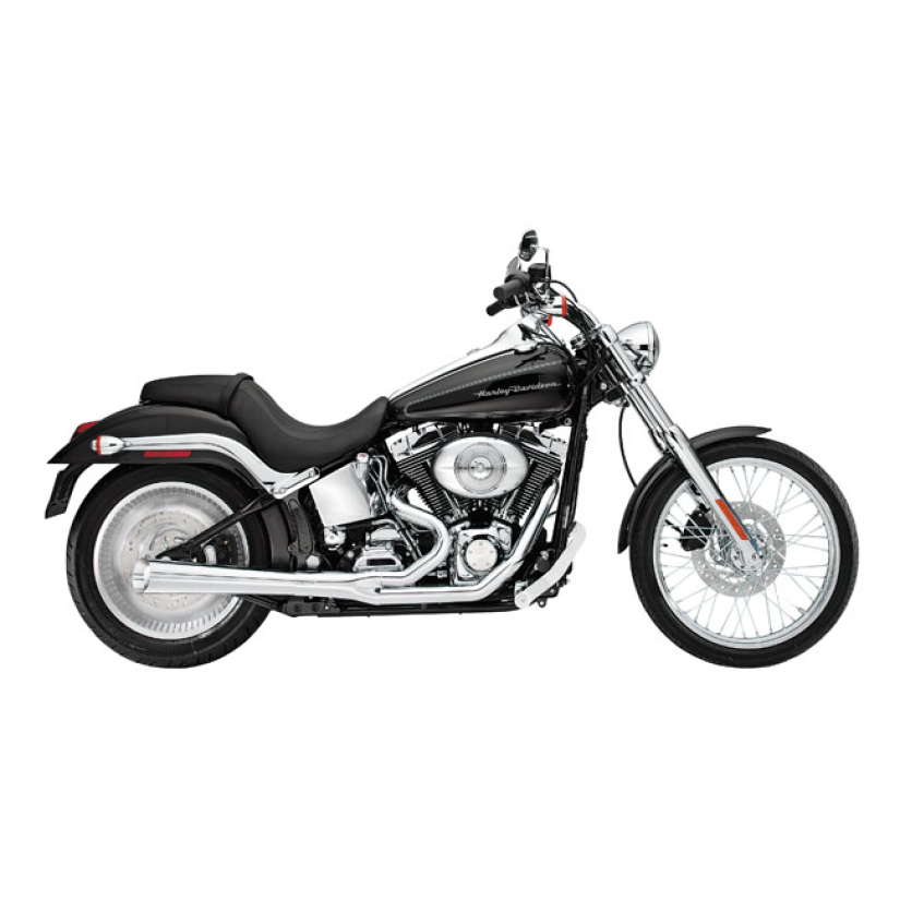 KERKER, 2-1 SUPERMEG EXHAUST. CHROME 526657