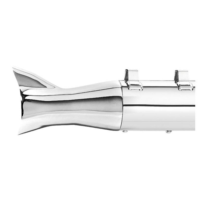 SUPERTRAPP, SMALL FISHTAIL END CAP. CHROME 526768