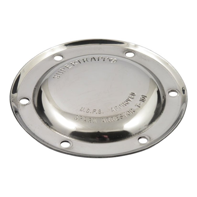 SUPERTRAPP, CLOSED 5" END CAP. POLISHED 526810