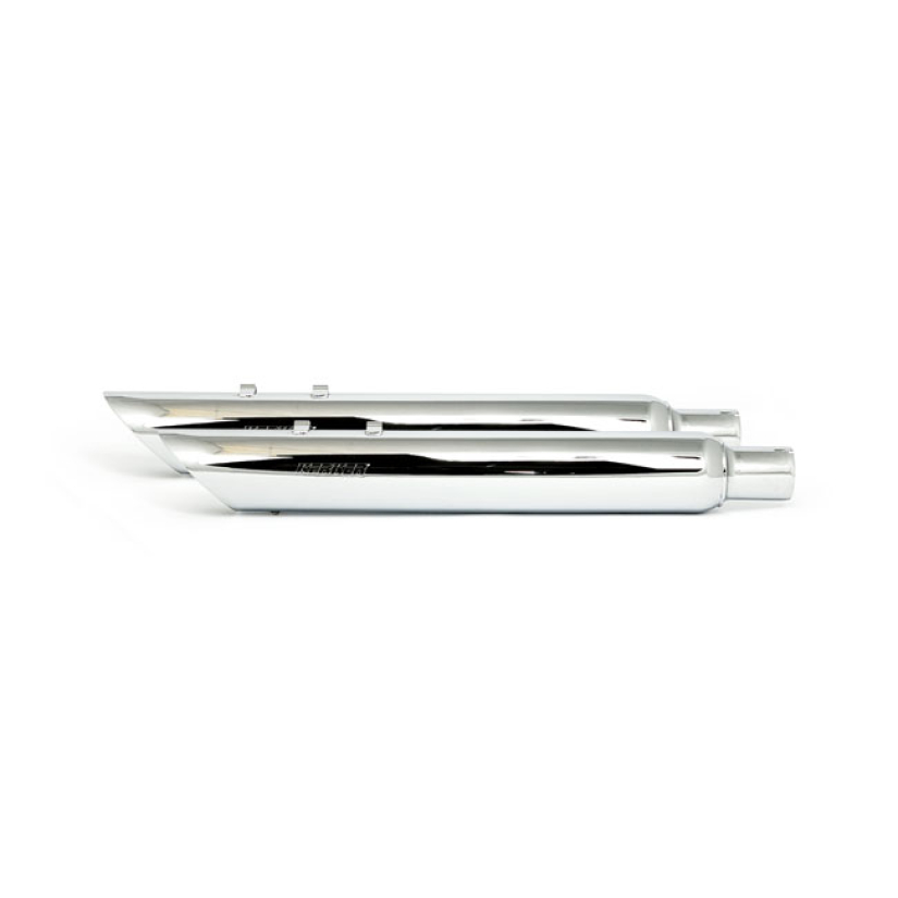 KERKER, SLASH 4" SLIP-ON MUFFLER SET. CHROME 526869