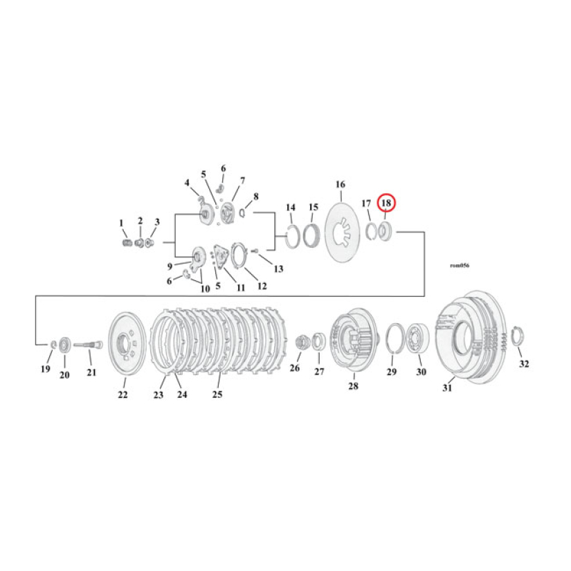 RELEASE PLATE, CLUTCH 531022