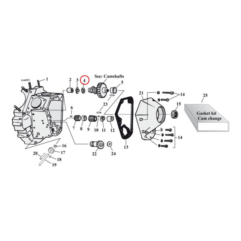 S&S, THRUST WASHER CAMSHAFT..090" 531297