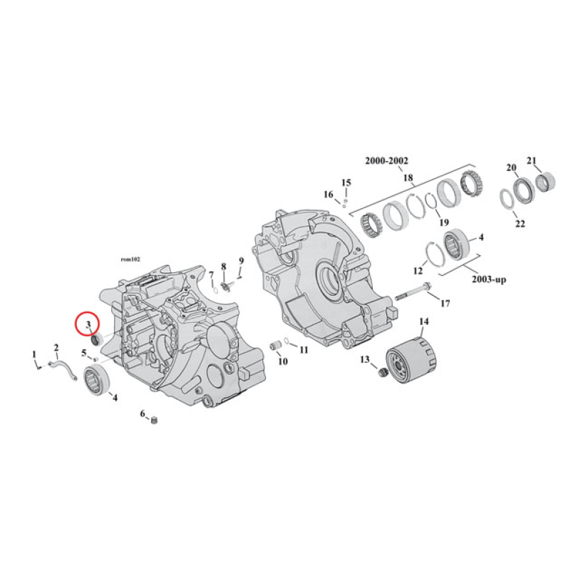 S&S BEARING, CAMSHAFT INNER 531301