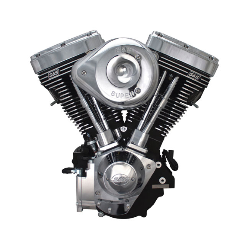 S&S, 124" SSW+ ENGINE ASSEMBLY. BLACK 531510