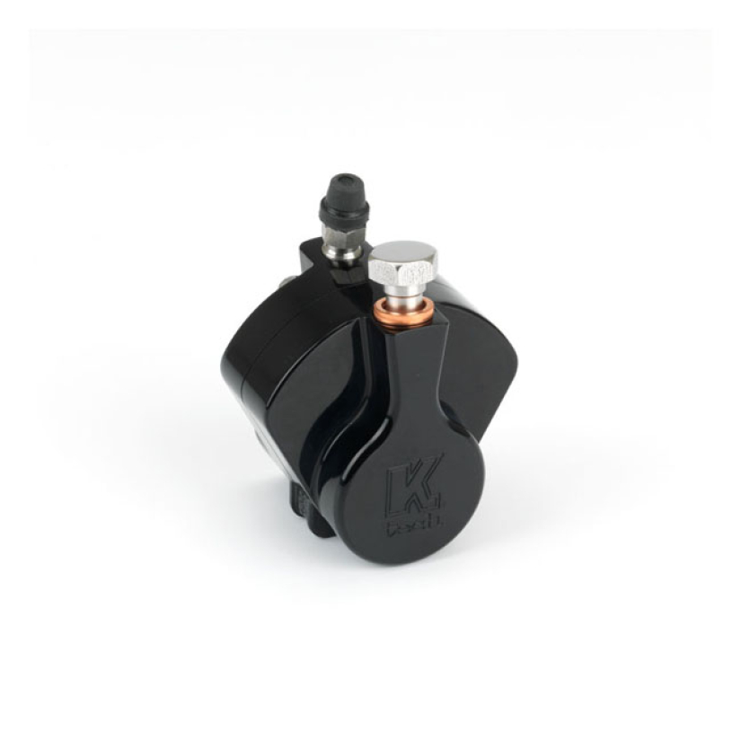 K-TECH 2-PISTON BRAKE CALIPER. BLACK BILLET ALUMINUM CALIPER. MOUNTING 532138