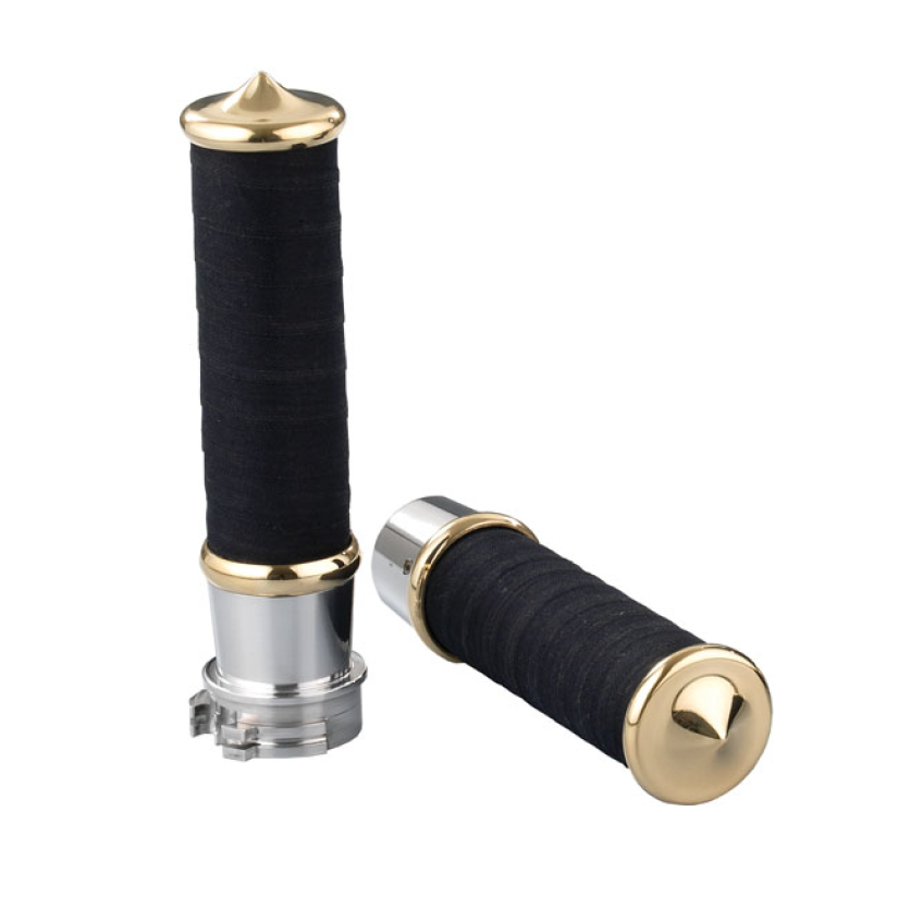 K-TECH, FABRIC TAPE STYLE GRIPS POLISHED ALUMINUM & POLISHED BRASS 74- 532265