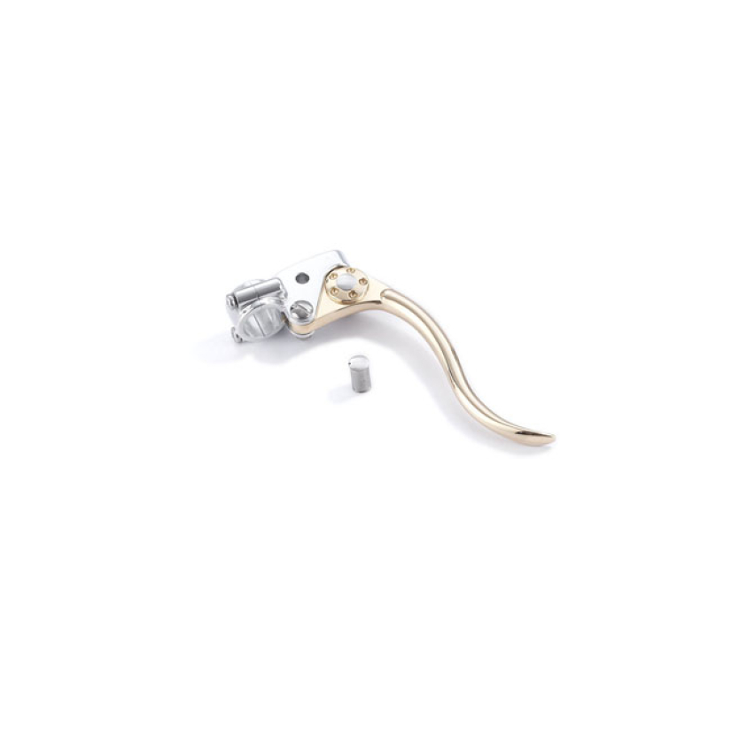 K-TECH, DELUXE MECHANICAL BRAKE LEVER ASSEMBLY. BRASS/ALU POLISHED BRA 532332