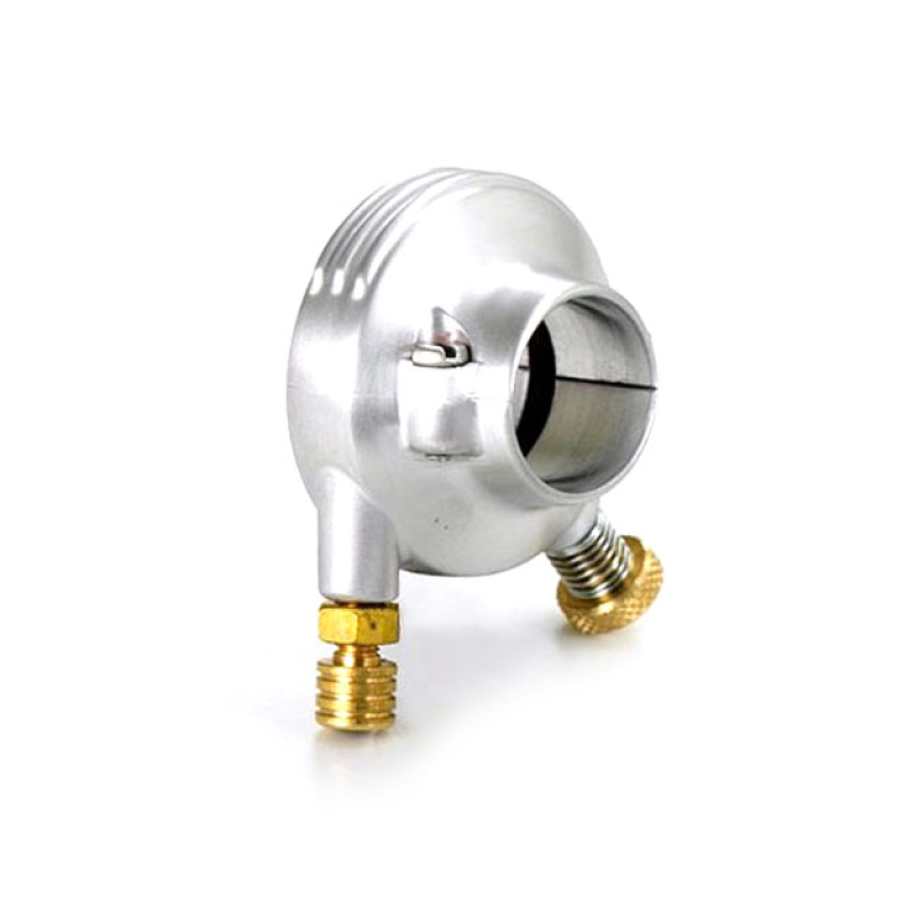 K-TECH DELUXE EXTERNAL THROTTLE HOUSING. SATIN ALUMINUM SATIN FINISHED 532351
