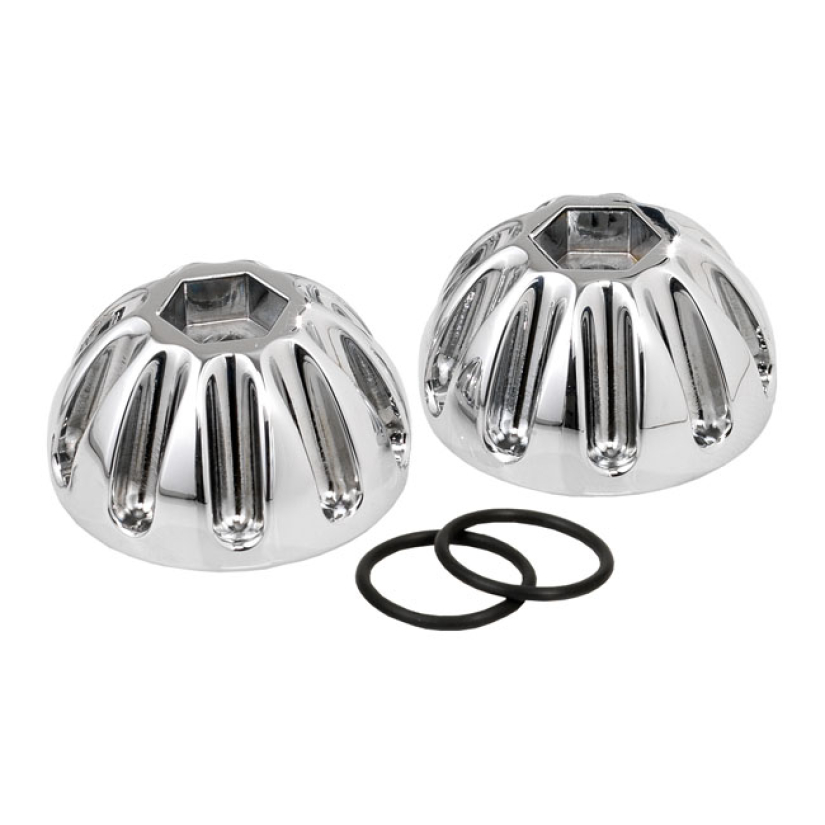 K-TECH, KNUCKLE ROCKER NUTS. FINNED, CHROME FINISH FORGED BRASS CONSTR 532365